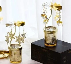 Rotary Candle Holder Christmas Spinning Candle Holders Metal Small Gift Gorgeous Home Decor For Birthday Wedding Party (Horse) 22 Rotary Candle Holder Christmas Spinning Candle Holders Metal Small Gift Gorgeous Home Decor For Birthday Wedding Party (Horse) -Department 56 Shop 51n1OeJ1UdL. AC