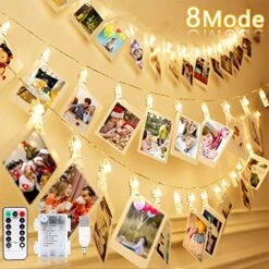 Caprier Luxury Teen Girl Room Decor, Photo Clips String Light, 50 LED Clips, Teen Room Decor, Dimmable 8 Modes Timer, USB Battery Powered, Dorms Decoration 9 Caprier Luxury Teen Girl Room Decor, Photo Clips String Light, 50 LED Clips, Teen Room Decor, Dimmable 8 Modes Timer, USB Battery Powered, Dorms Decoration -Department 56 Shop 51n9TsBYZAL