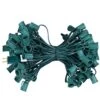 C9 Light Strand 100 FT For E17-12" Spacing, Outdoor String Light Christmas Stringer With 100 Sockets For Patio, Green Wire -Department 56 Shop 51nByPISw0L
