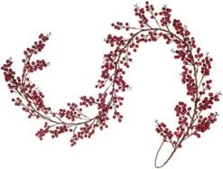 Lvydec Red Berry Garland Christmas Decoration Clearance - 7ft Artificial Red Berry Garland With Pine Cone And Green Leaves For Holiday Fireplace Stairs Table Decorations -Department 56 Shop 51nz7sbM5iL. AC