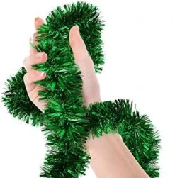Christmas Tree Bright Green Tinsel Garland Metallic Streamers Celebrate A Holiday Mardi Gras Party Decorations Indoor And Outdoor Disco Party Supplies -Department 56 Shop 51oJ4pUUdDL. AC