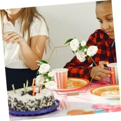 Didiseaon Home Decor Metal Macrame Ring Wedding Metal Flower Stand Home Decor Wedding Decorations Hoop 5 Sets Wedding Decorations -Department 56 Shop 51oVS95h1bL