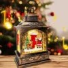 TURNMEON Christmas Snow Globe Lantern Decoration Timer 8 Musical Singing Lighted Water Glittering Santa Elk Lantern Snow Globes USB Or Battery Powered Christmas Decoration Indoor Home Decor Gift -Department 56 Shop 51oagfQaC4L