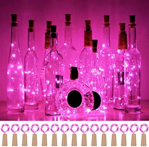Wine Bottle Cork Lights 15Pack 10 LED/ 40 Inches Battery Operated Cork Shape Copper Wire Colorful Fairy Mini String Lights For Party Christmas Halloween Wedding Decoration (Warm White) 11 Wine Bottle Cork Lights 15Pack 10 LED/ 40 Inches Battery Operated Cork Shape Copper Wire Colorful Fairy Mini String Lights For Party Christmas Halloween Wedding Decoration (Warm White) - Image 11