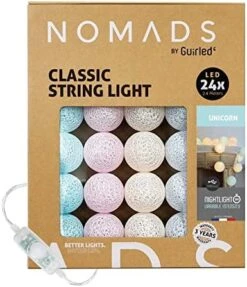 GuirLED Nomads - ﻿String Light Garland LED USB - Fairy Light - Baby Nightlight 2h - AC Adapter Included - 3 Intensities 24 Cotton Balls - 7.87ft 2.4m - Tagada -Department 56 Shop 51pKB4HekhL. AC