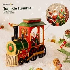 Christmas Musical Snow Globe Lantern, Santa In Musical Train Spinning Water Lamp With 6H Timer, Festival Ornament Gifts For Family, Kids 7 Christmas Musical Snow Globe Lantern, Santa In Musical Train Spinning Water Lamp With 6H Timer, Festival Ornament Gifts For Family, Kids -Department 56 Shop 51pMNqqkthL