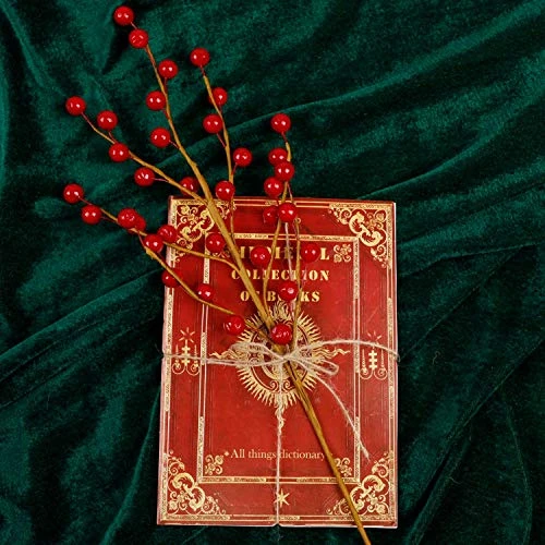 DR.DUDU 12 Pack Christmas Artificial Berry Twigs For Christmas Tree Decoration, 16.5" Christmas Red Berry Stems For Crafts Wreath Garland Christmas Ornaments Decor 3 DR.DUDU 12 Pack Christmas Artificial Berry Twigs For Christmas Tree Decoration, 16.5" Christmas Red Berry Stems For Crafts Wreath Garland Christmas Ornaments Decor - Image 3