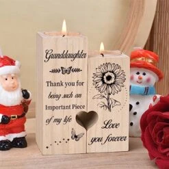 Double Sided Printing, Granddaughter Gifts Candle Holders, Granddaughter Gifts From Grandma, Birthday Christmas Graduation Gifts For Granddaughter -Department 56 Shop 51pi5ws0abL