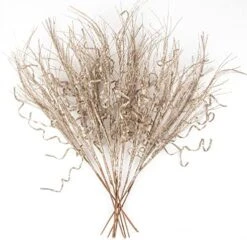 KI Store Glitter Curly Christmas Spray Set Of 12 Black Wispy Willow Christmas Picks For Halloween Christmas Tree Wreath Garland Bouquet Tree Topper Decoration -Department 56 Shop 51piH3PHmrL. AC