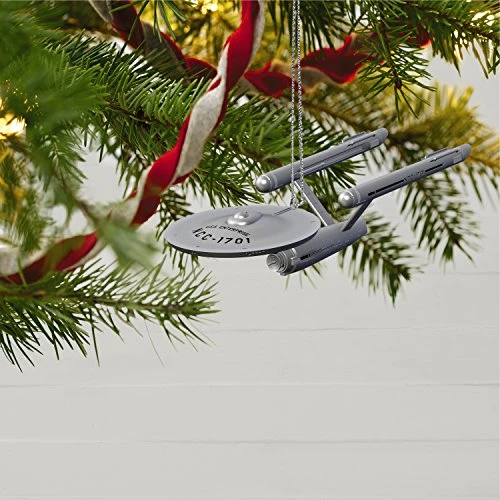 Hallmark Keepsake Christmas Ornament 2018 Year Dated, Star Trek U.S.S. Enterprise, Metal, USS 5 Hallmark Keepsake Christmas Ornament 2018 Year Dated, Star Trek U.S.S. Enterprise, Metal, USS - Image 5