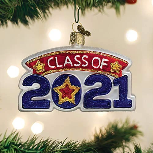 Old World Christmas Class Of 2021 Blown Glass 2020 Unique Christmas Ornaments For Christmas Tree Decorations 3 Old World Christmas Class Of 2021 Blown Glass 2020 Unique Christmas Ornaments For Christmas Tree Decorations - Image 3