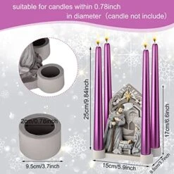 Nativity Advent Decorations Advent Candle Holder Nativity Advent Candlestick Holy Family Candle Holder Nativity Scene With Arch Candle Holder Religious Decors For Christmas Supplies (Solid Color) 7 Nativity Advent Decorations Advent Candle Holder Nativity Advent Candlestick Holy Family Candle Holder Nativity Scene With Arch Candle Holder Religious Decors For Christmas Supplies (Solid Color) -Department 56 Shop 51qDDNY3KOL