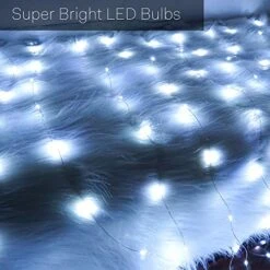 Fairy String Lights With 3 Flashing Modes, 18 Pcs 20 LED Flickering Waterproof Starry Firefly Lights Battery Operated, 2 Meters/7 Feet Copper Wire Lights, DIY Party Wedding Christmas Decor(Cool White) -Department 56 Shop 51qShoqa2cL