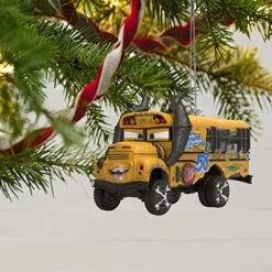 Hallmark Keepsake Christmas Ornament 2019 Year Dated Disney/Pixar Cars 3 Miss Fritter School Bus With Sound, -Department 56 Shop 51qfjOrzuzL