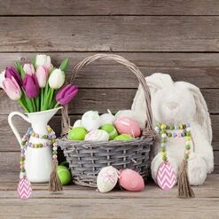 Jetec 2 Pieces Easter Wood Bead Garland Easter Tiered Tray Decoration Hanging Garlands Easter Egg Shaped Wooden Farmhouse Beads Garlands For Home Easter Holiday Party 9 Jetec 2 Pieces Easter Wood Bead Garland Easter Tiered Tray Decoration Hanging Garlands Easter Egg Shaped Wooden Farmhouse Beads Garlands For Home Easter Holiday Party -Department 56 Shop 51qtzCKXLTL