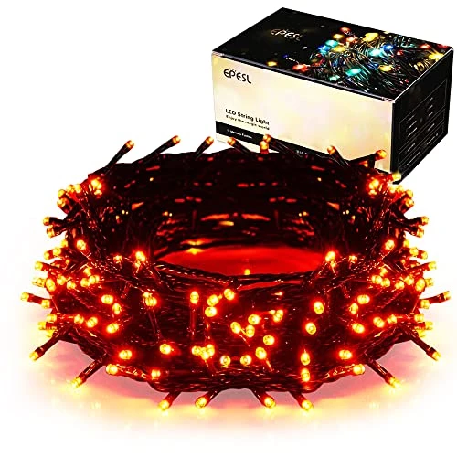 Halloween Outdoor String Lights Decorations - 25m/82ft 220 LEDs 8 Modes Function End-to-End Extendable Plug In Waterproof Fairy Lights For Christmas/Thanksgiving Day/Wedding/Patio/Home/Indoor - Orange 1 Halloween Outdoor String Lights Decorations - 25m/82ft 220 LEDs 8 Modes Function End-to-End Extendable Plug In Waterproof Fairy Lights For Christmas/Thanksgiving Day/Wedding/Patio/Home/Indoor - Orange