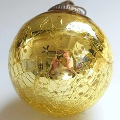 Set Of 4 Silver Mercury Glass Ornaments (3.15" Elegant Etched Ball) Perfect For Christmas Tree, Hanging Holiday Decoration, Gifts & Home Decor -Department 56 Shop 51rXb6mE9L. AC