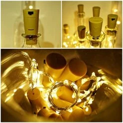 Wine Bottle Cork Lights 15Pack 10 LED/ 40 Inches Battery Operated Cork Shape Copper Wire Colorful Fairy Mini String Lights For Party Christmas Halloween Wedding Decoration (Warm White) 16 Wine Bottle Cork Lights 15Pack 10 LED/ 40 Inches Battery Operated Cork Shape Copper Wire Colorful Fairy Mini String Lights For Party Christmas Halloween Wedding Decoration (Warm White) -Department 56 Shop 51rhmoHWRaL