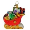 Christopher Radko Hand-Crafted European Glass Christmas Ornaments, Sleigh Full Of Delights!