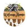 Porch Welcome Signs Funny Door Hanger Farmhouse Door Hanger Rustic Welcome Sign Spring Festival Wooden Hanging Sign Valentine Door Hangers (Brown, One Size) -Department 56 Shop 51s73yKfOIL