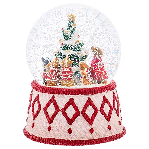 Christmas By Roman Inc., Glitterdome 100MM Collection, 6" H Musical Dogs Around Christmas Tree, Lantern, Snow Globe, Holiday Home Décor, Santa, Cardinal, Nutcracker, Snowman, Reindeer 1 Christmas By Roman Inc., Glitterdome 100MM Collection, 6" H Musical Dogs Around Christmas Tree, Lantern, Snow Globe, Holiday Home Décor, Santa, Cardinal, Nutcracker, Snowman, Reindeer