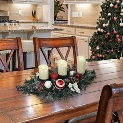 V&M VALERY MADELYN 30 Inch Traditional Red White Christmas Candle Holder With Berry Pine Cone And Ball Ornaments, Candle Holders Candelabrum Centerpiece For Tabletop Xmas Decor(Excluded Candles) 11 V&M VALERY MADELYN 30 Inch Traditional Red White Christmas Candle Holder With Berry Pine Cone And Ball Ornaments, Candle Holders Candelabrum Centerpiece For Tabletop Xmas Decor(Excluded Candles) -Department 56 Shop 51tJqrxnRzL