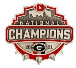 Heritage Pewter Georgia 2021-2022 National Champions Ornament | Hand-Sculpted Christmas Tree Ornament -Department 56 Shop 51tgFAnmQiL