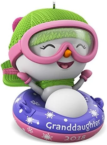 Hallmark Keepsake Christmas Ornament 2018 Year Dated, Granddaughter Snowman 5 Hallmark Keepsake Christmas Ornament 2018 Year Dated, Granddaughter Snowman - Image 5