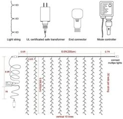 Twinkle Star, 6 Inches Indoor Outdoor, LED String Light With Remote Control Timer For Christmas Wedding Party Home Garden Bedroom Decoration, White -Department 56 Shop 51uLfQMbT1L