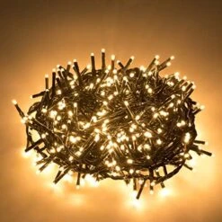 AWQ 500 LED 49ft Christmas Cluster Lights Christmas String Lights Decoration Lights For Christmas Home Garden Wedding Party Xmas Tree Bedroom Indoor Outdoor Decor (Warm White) -Department 56 Shop 51udXRhTadL. AC