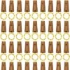 60 Pack Wine Bottle Lights With Cork, Cork Bottle Lights With Batteries Mini Waterproof Tiny String Lights 7 Ft Silver Wire 20 LEDs, Fairy Mini String Lights For Valentine, DIY, Party Decor, Wedding