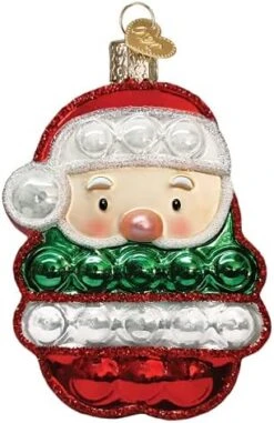 Old World Christmas Ornaments: Assortment Of Santas Glass Blown Ornaments For Christmas Tree, Winking Santa -Department 56 Shop 51v4d94Q4aL. AC