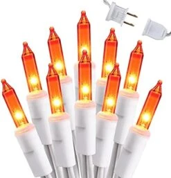 Brizled Clear Christmas Lights, 300 Count 69.6ft Incandescent White Lights String, Connectable 120V UL Certified Indoor/Outdoor White Light On White Wire For Room, Birthday, Wedding, Party, Warm White 19 Brizled Clear Christmas Lights, 300 Count 69.6ft Incandescent White Lights String, Connectable 120V UL Certified Indoor/Outdoor White Light On White Wire For Room, Birthday, Wedding, Party, Warm White -Department 56 Shop 51vKtt7XG8L. AC