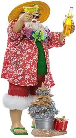 Kurt Adler Fabriche' Beach Santa, 10-Inch, 2-Piece Set -Department 56 Shop 51vTpmFBfwL. AC