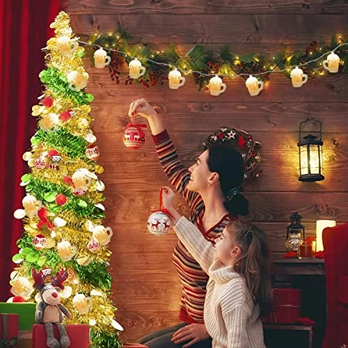 Beer Mug String Lights, 8.5Ft Tropical Beach Theme Outdoor Decorations Beer String Lights With 10 3D Beer Cup Lights, Plug In Beer Fairy Summer Patio Lights For Tropical Party Bar Bedroom Decor 4 Beer Mug String Lights, 8.5Ft Tropical Beach Theme Outdoor Decorations Beer String Lights With 10 3D Beer Cup Lights, Plug In Beer Fairy Summer Patio Lights For Tropical Party Bar Bedroom Decor - Image 4