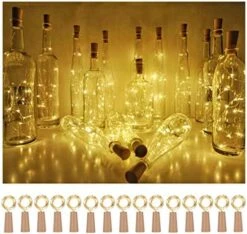 Wine Bottle Cork Lights 15Pack 10 LED/ 40 Inches Battery Operated Cork Shape Copper Wire Colorful Fairy Mini String Lights For Party Christmas Halloween Wedding Decoration (Warm White) 27 Wine Bottle Cork Lights 15Pack 10 LED/ 40 Inches Battery Operated Cork Shape Copper Wire Colorful Fairy Mini String Lights For Party Christmas Halloween Wedding Decoration (Warm White) -Department 56 Shop 51vwpKxIDL. AC