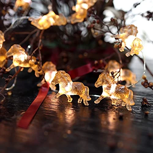 Fairy Pony String Lights Unique Decorative Lights Horse Gifts For Girls Cute Lights 20LEDs 8ft Battery Operated For Birthday Horse Lover Xmas Thanksgiving Decor 4 Fairy Pony String Lights Unique Decorative Lights Horse Gifts For Girls Cute Lights 20LEDs 8ft Battery Operated For Birthday Horse Lover Xmas Thanksgiving Decor - Image 4