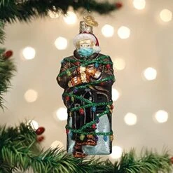 Old World Christmas Where's Bernie Glass Blown Christmas Tree Ornament -Department 56 Shop 51wNTVDkahS