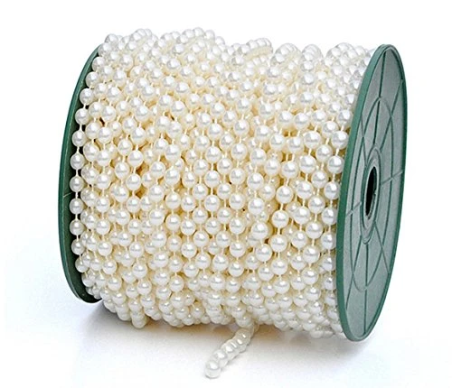 Ltvystore 82Feet/25Meter Length Roll Beige Pearl String Party Garland Wedding Centerpieces Bridal Bouquet Crafts Christmas Tree Decoration 2 Ltvystore 82Feet/25Meter Length Roll Beige Pearl String Party Garland Wedding Centerpieces Bridal Bouquet Crafts Christmas Tree Decoration - Image 2