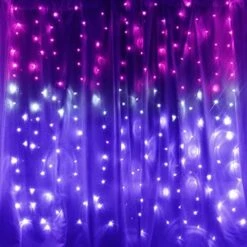 Rainbow Fairy String Curtain Lights With Touch Dimmer Switch, Hanging LED Icicle Rainbow Lights Curtain For Girls Bedroom, Teen Room, Kids Room, Unicorn Room, Birthday, Holiday Décor (Rainbow) -Department 56 Shop 51wa4gj6rFL. AC