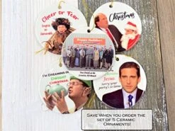 PhoenixAppeal The Office Ornaments - Christmas Tree Ornaments - The Office Ornaments : Dwight Schrute - Michael Scott - Dunder Mifflin (Michael Scott) -Department 56 Shop 51wcIGoL78L