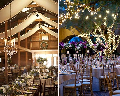 Twinkle Star LED String Lights, Plug In String Lights 8 Modes Waterproof For Indoor Outdoor Christmas Tree Wedding Party Bedroom (***Warm White, 66 Ft) 3 Twinkle Star LED String Lights, Plug In String Lights 8 Modes Waterproof For Indoor Outdoor Christmas Tree Wedding Party Bedroom (***Warm White, 66 Ft) - Image 3