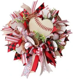 Wreath Door Hanger For Front Door Love And Signage Functional Baseball Door Hanger Valentines Day Wall Decorations (White, One Size) -Department 56 Shop 51wmxYTbhpL. AC