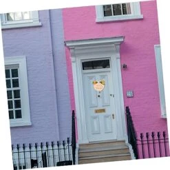 VOSAREA 2 Sets Delicate Prop On Tulip Pendant Party The Are Decors It Simple Front Hanging As Flowers Wooden Home This Perfect A Beautiful Welcome Rustic Outdoor Sign My If Plate Or -Department 56 Shop 51xBKqd5mkL