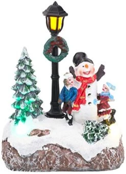 Christmas Concepts® 5"/ 13cm LED Light Up Christmas Scene (Snowman And Children)