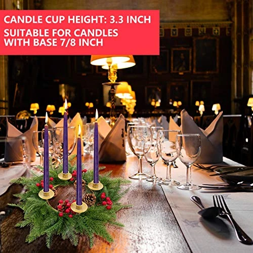 Rocinha Christmas Advent Wreath Candle Holder, Red Berry Advent Candle Holder Centerpiece - Advent Decorations Gift For Holiday Tradition 2 Rocinha Christmas Advent Wreath Candle Holder, Red Berry Advent Candle Holder Centerpiece - Advent Decorations Gift For Holiday Tradition - Image 2