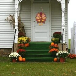 GENERIC Cow Swinging Car Ornament Hanging Front Turkey Thanksgiving Welcome Door Door Hanging Door Decoration Decoration Hangs And Teal Christmas Decorations (B, One Size)