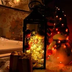 Homemory 4 Pack 20 Ft 60 LED Fairy Lights Battery Operated Christmas Lights With Remote Waterproof 8 Modes Firefly Twinkle String Lights For Party Bedroom Wedding Decorations -Department 56 Shop 51yg2RRguRL