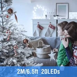 Onforu 16 Pack Fairy Lights Battery Operated, Mini String Starry Pixie Light, Valentines Day Decor, 20 LED Cool White Copper Wire Light, 6.5ft Mason Jar Light, IP67 Firefly Light For Vases, Wedding 14 Onforu 16 Pack Fairy Lights Battery Operated, Mini String Starry Pixie Light, Valentines Day Decor, 20 LED Cool White Copper Wire Light, 6.5ft Mason Jar Light, IP67 Firefly Light For Vases, Wedding -Department 56 Shop 51ytMbkjnLL