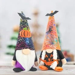 2 Pack Christmas Decorations Christmas Gnomes Decorations For Home - Fall Gnomes Tiered Tray Decor Christmas Table Ornaments, Pumpkin Witch Gnomes Christmas Decor -Department 56 Shop 51z1lhgXwbL